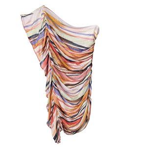 NWT Missoni Multicolor One Shoulder Top Size 44